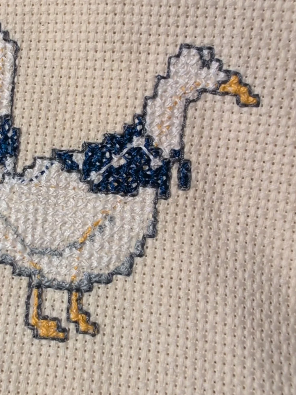 Vintage Geese Ducks Pot Holder Cross Stitch‎ Needlepoint NWT Set Of 2